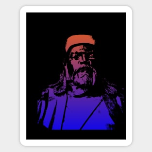 Vaporwave Genghis Khan 4213 Ulaanbaatar Sticker